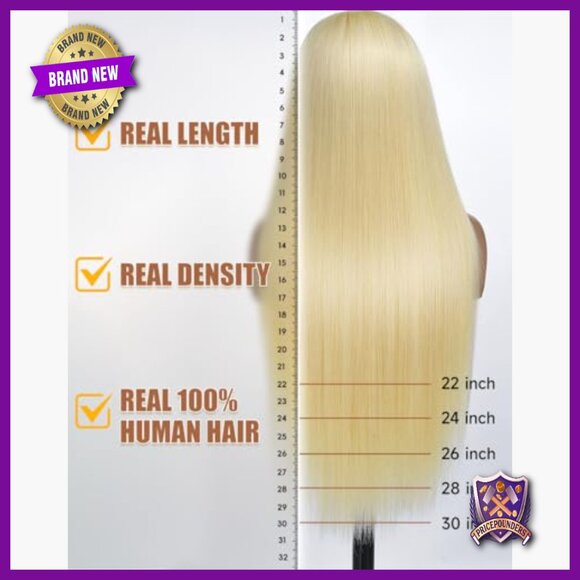 30 Inch 13x6 Lace Front Wig Human Hair Straight 200 Density main image 6
